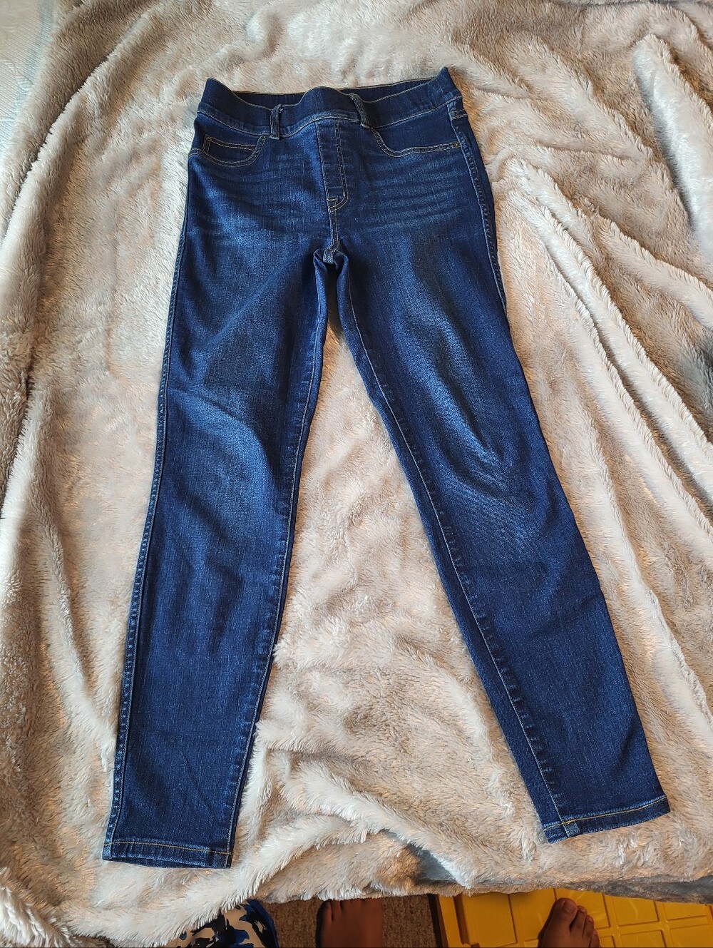 SPANX Dark Blue Skinny Stretch Jeans